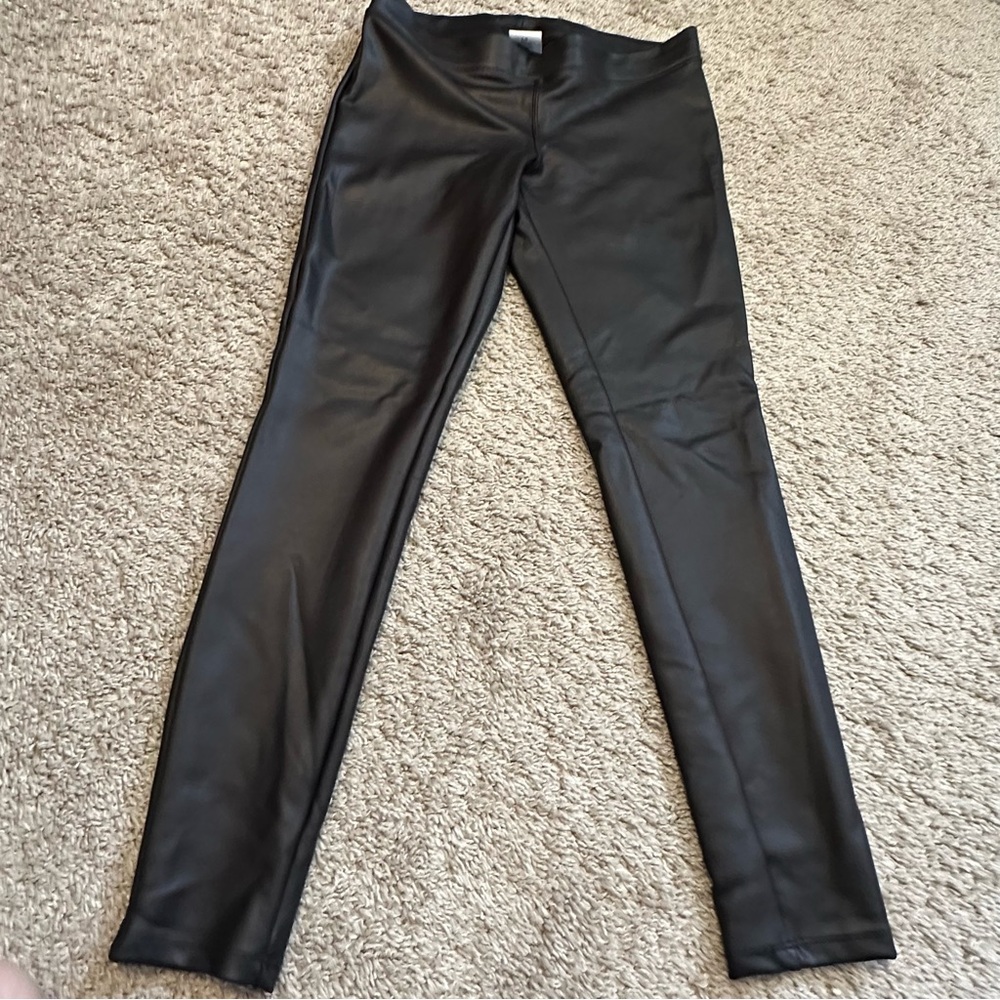 Express Black Faux Leather Pants